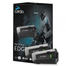 Cardo Packtalk Edge Duo Headset Motorcycle Intercom Scala Rider Bluetooth JBL