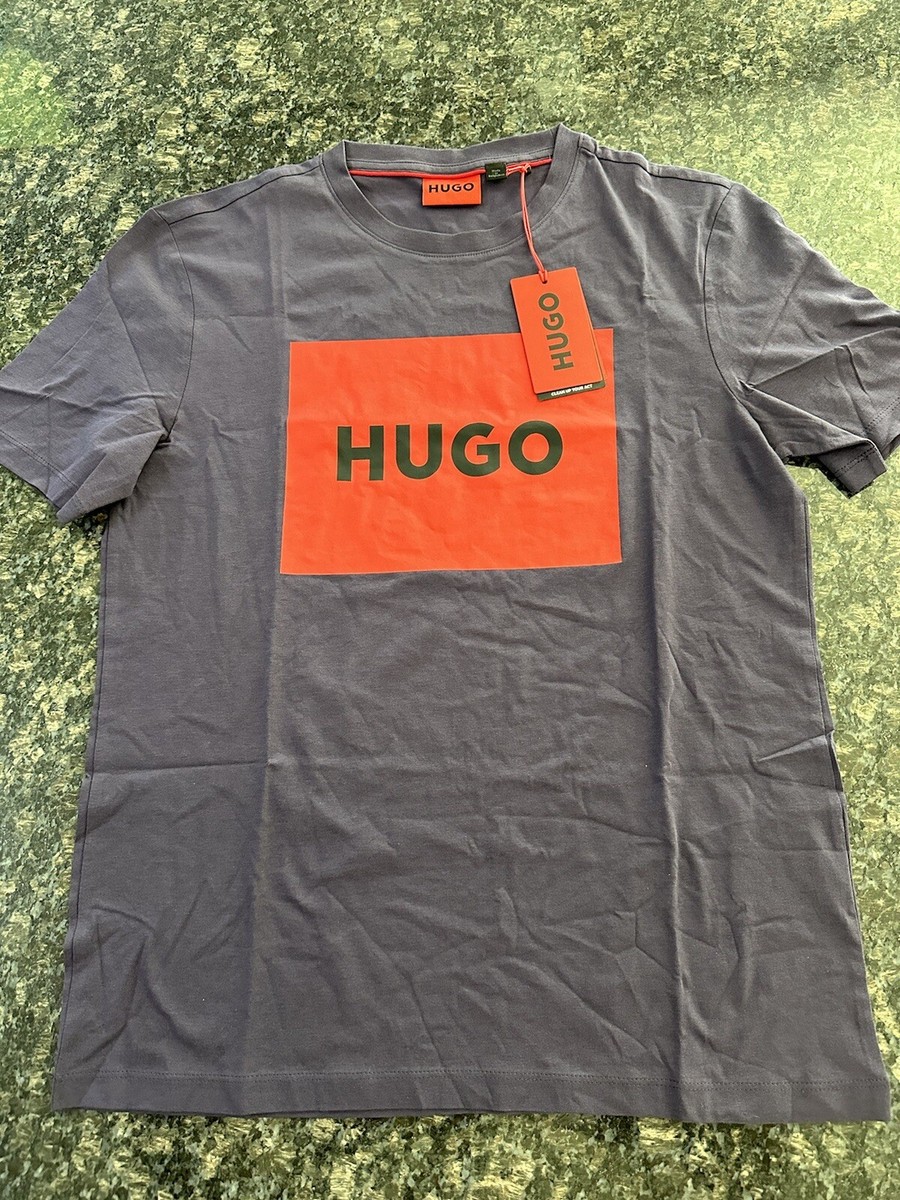 Hugo Boss Red Label Men's Purple Dulive Velvet Box Logo Crew-Neck