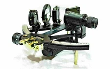 Tamaya Working Black Brass Nautical Sextant Navigation Engraved Replica Handmade