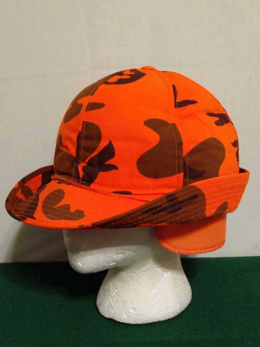 Blaze Orange Cap With Ear Flaps