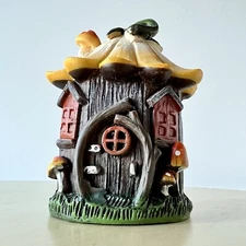 Small Resin Fairy House Garden Statue Decoration Gift Fairy Garden Forest Decor