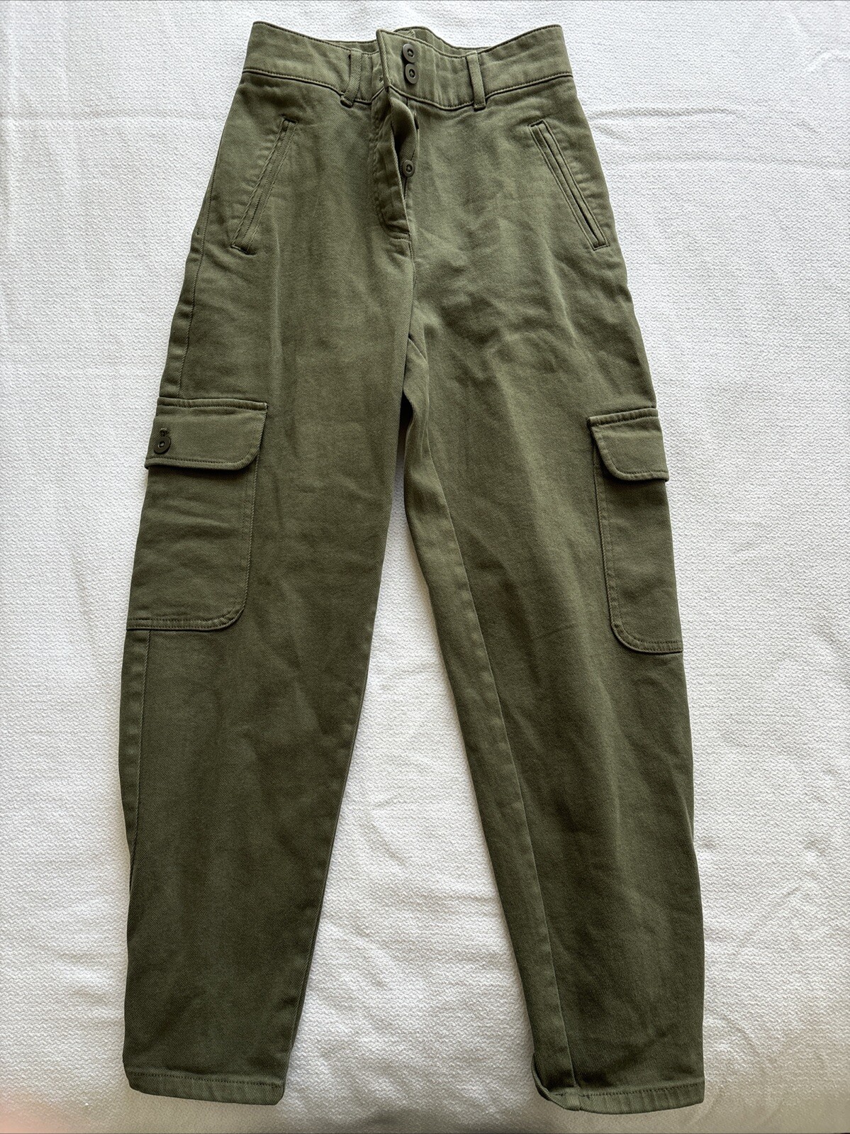 Aritzia Cargo Pants Womens 4 Aritzia High Waisted Stretch Relaxed Y2K Grung-image