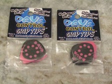 6 DAVA CONTROL GRIP TIPS GUITAR PICKS - PINK
