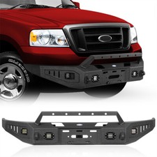 Full Width Rock Crawler Front Bumper W Winch Plate Fit 2004-2008 Ford F-150 Full Width Rock Crawler Front Bumper W Winch Plate Fit 2004-2008 Ford F-150
