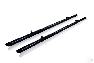 Schwarze Seitenleisten + Down Lights passend für Ford Transit Tourneo Custom LWB 2018-2023
