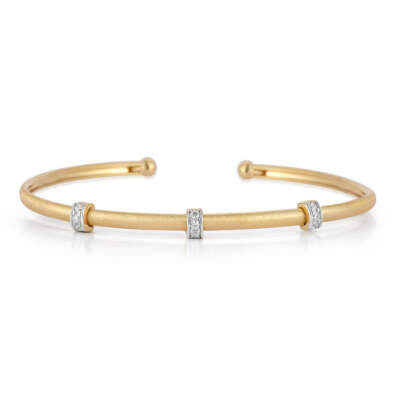 I. Reiss Damen 14K Gold 0,14 ct. tw. Armreif Armband