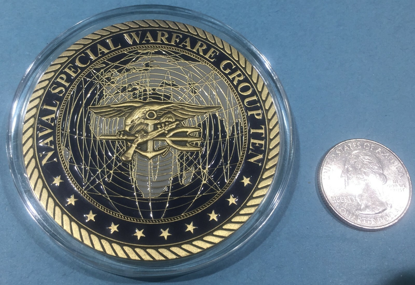 NAVAL SPECIAL WARFARE GROUP TEN (NSWG-10) CHALLENGE COIN