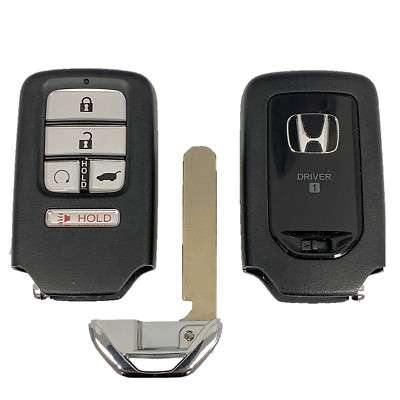 OEM Honda Keyless Remote 5Btn SUV RS Driver # 1 + Uncut Key OEM Honda KR5V2X