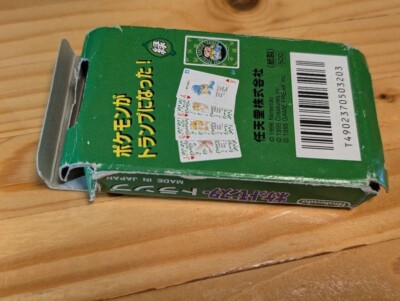 Nintendo Pokemon Playing Cards Poker Decks Green 1996 Used From
