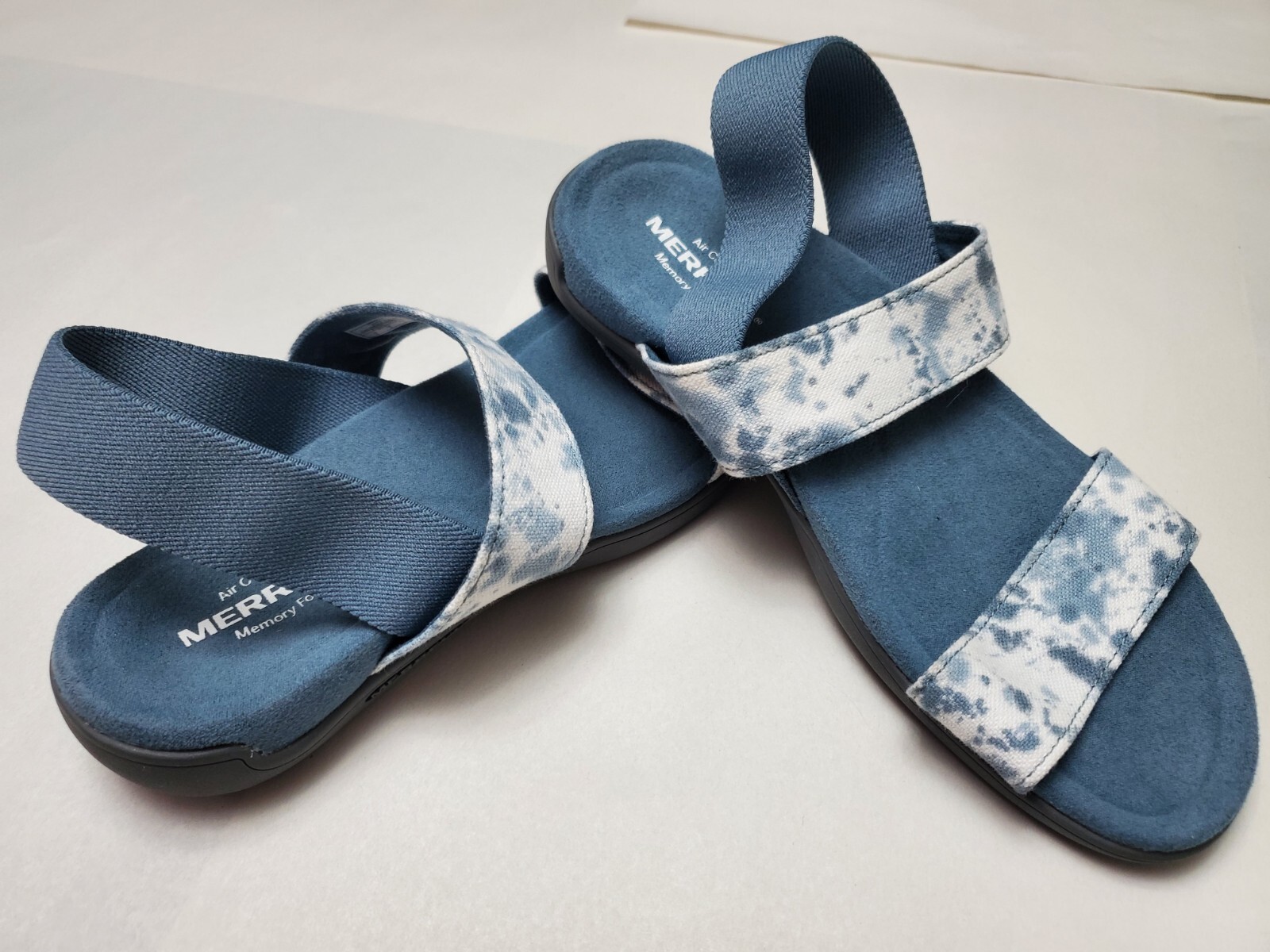 MERRELL DISTRICT FINLAY DONNA TG 6 sandalo comodo blu slingback us intime ottimeioni