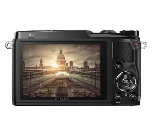 OLYMPUS Digital Camera STYLUS SH-1 F/6.9 Black 16 MP 24X 48X Zoom - Picture 4 of 6