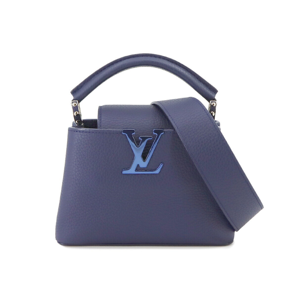 LOUIS VUITTON Capucines MINI Hand Shoulder Bag Taurillon Leather 