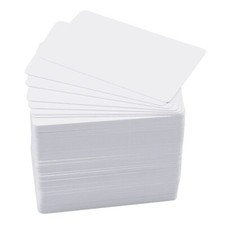 100 Pack Premium Blank PVC Cards CR80 30 Mil Graphic Quality White Plastic Ca...