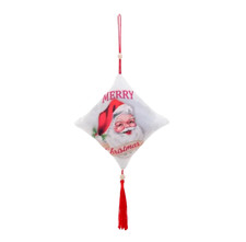 Christmas Fabric Tasseled Hanging Ornament - A