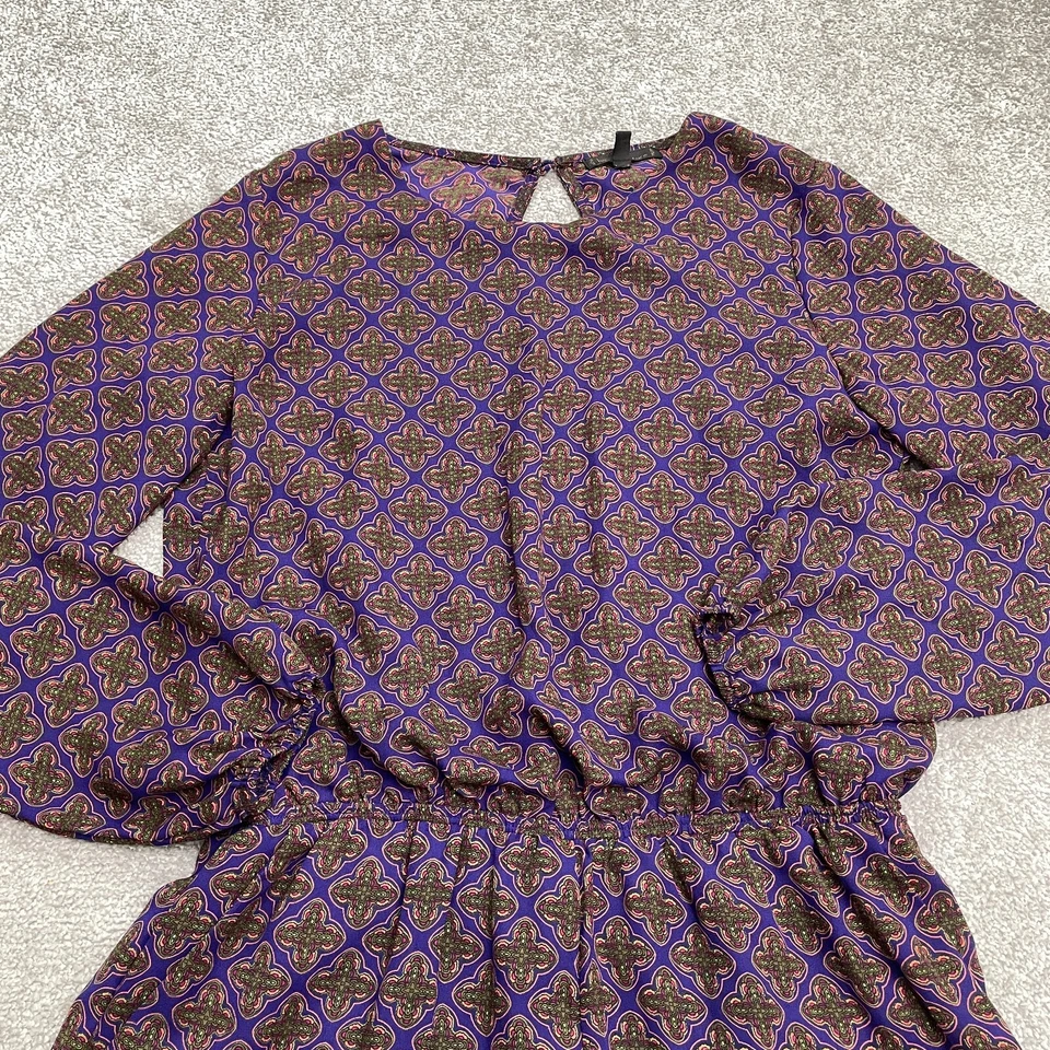 Mono Mameluco Lucca Couture Mujer Mediano Multicolor Estampado Manga Larga Informal Foto 4 de 4