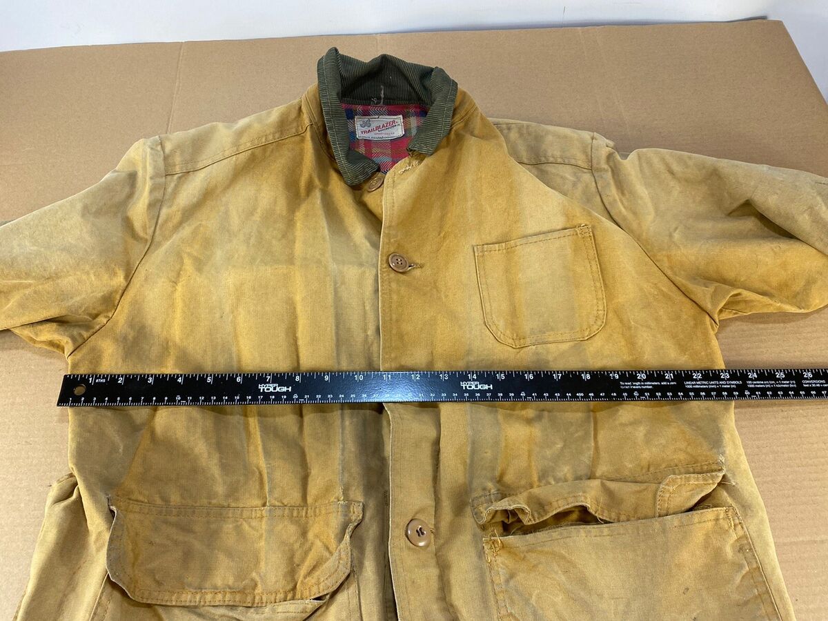 Vintage 50s 60s Hunting Jacket Coat Khaki Canvas Shooting Vintage 50s 60s Hunting Jacket Coat Khaki Canvas Shooting