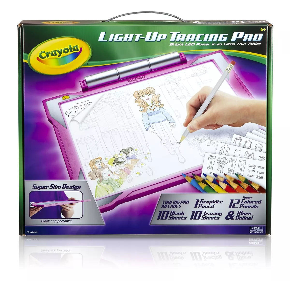 KIDS Light Up Tracing Pad Light Board,Drawing Pink,Girls Gifts