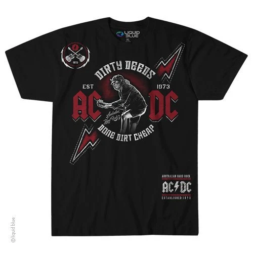 AC DC-AUSTRALIAN HARD ROCK-DirtY DeedS-T-SHIRT S-M-L-XL-XXL-3X-4X Angus