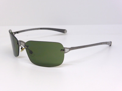 Vintage Emporio Armani Sonnenbrille 193-S 1144 grau mit grünen Gläsern
