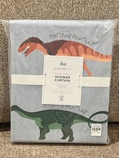 NEW Pottery Barn Kids Finn Dino Dinosaur Shower Curtain, Bath
