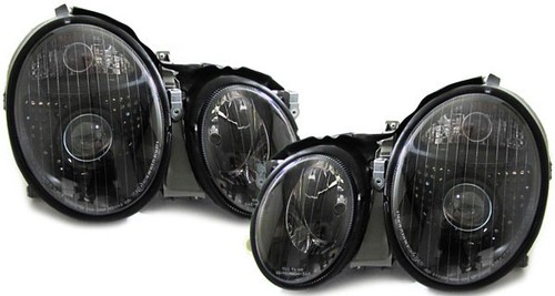 XENON D2S H7 SCHEINWERFER FACELIFT OPTIK SCHWARZ FÜR Mercedes CLK W208 97–03