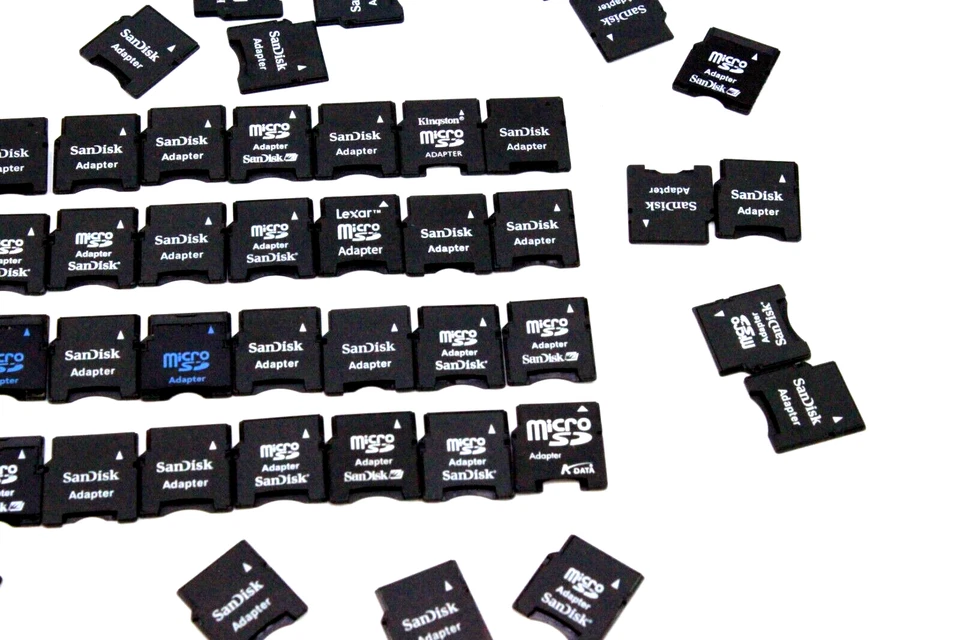 Lote de 68 Várias Marcas Micro SD para Mini SD Adaptadores SanDisk Kingston & Mais - Imagem 4 de 4