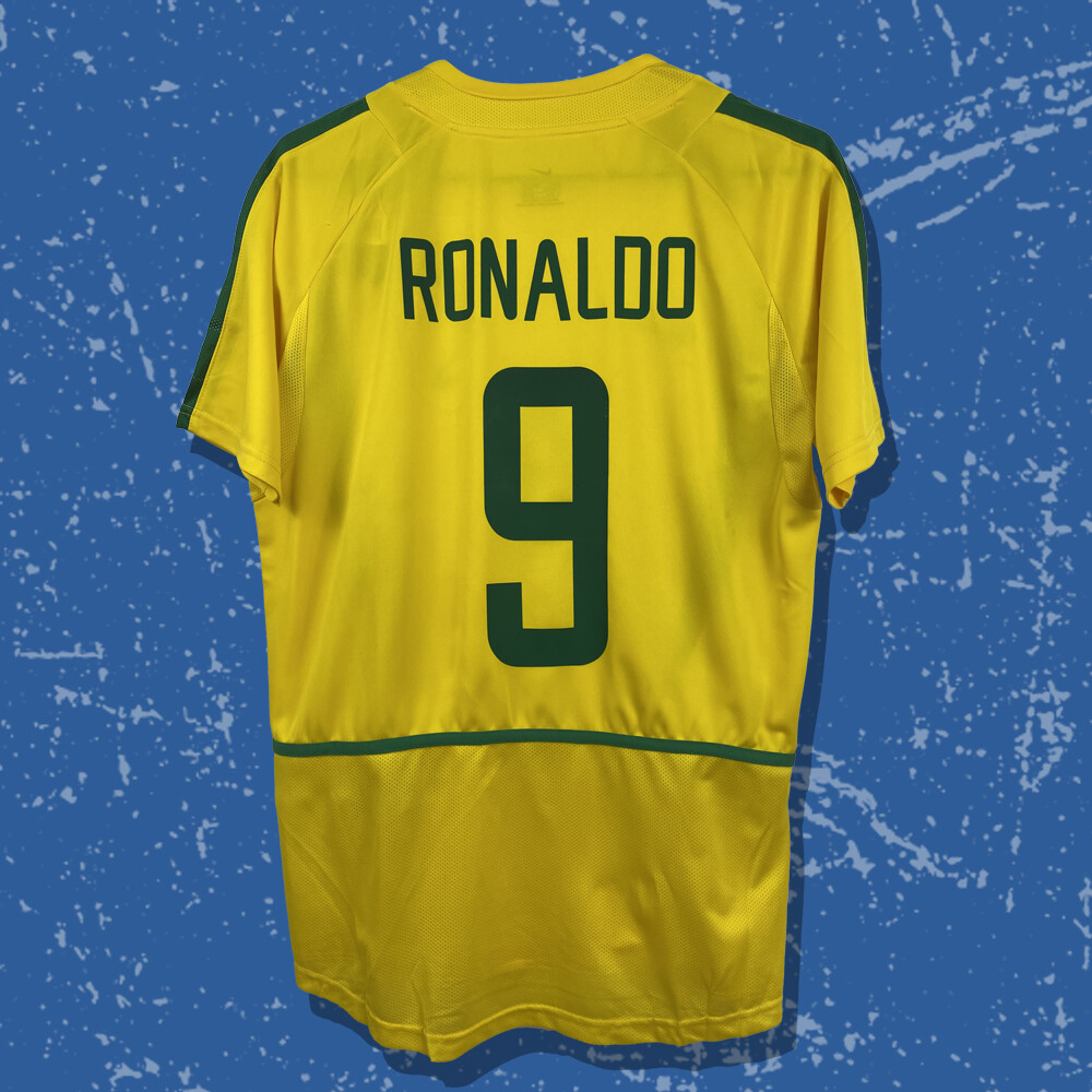 ブラジル代表 レトロレア RONALDO 9 シャツ L ブラジル代表 レトロレア RONALDO 9 シャツ L - メルカリ
