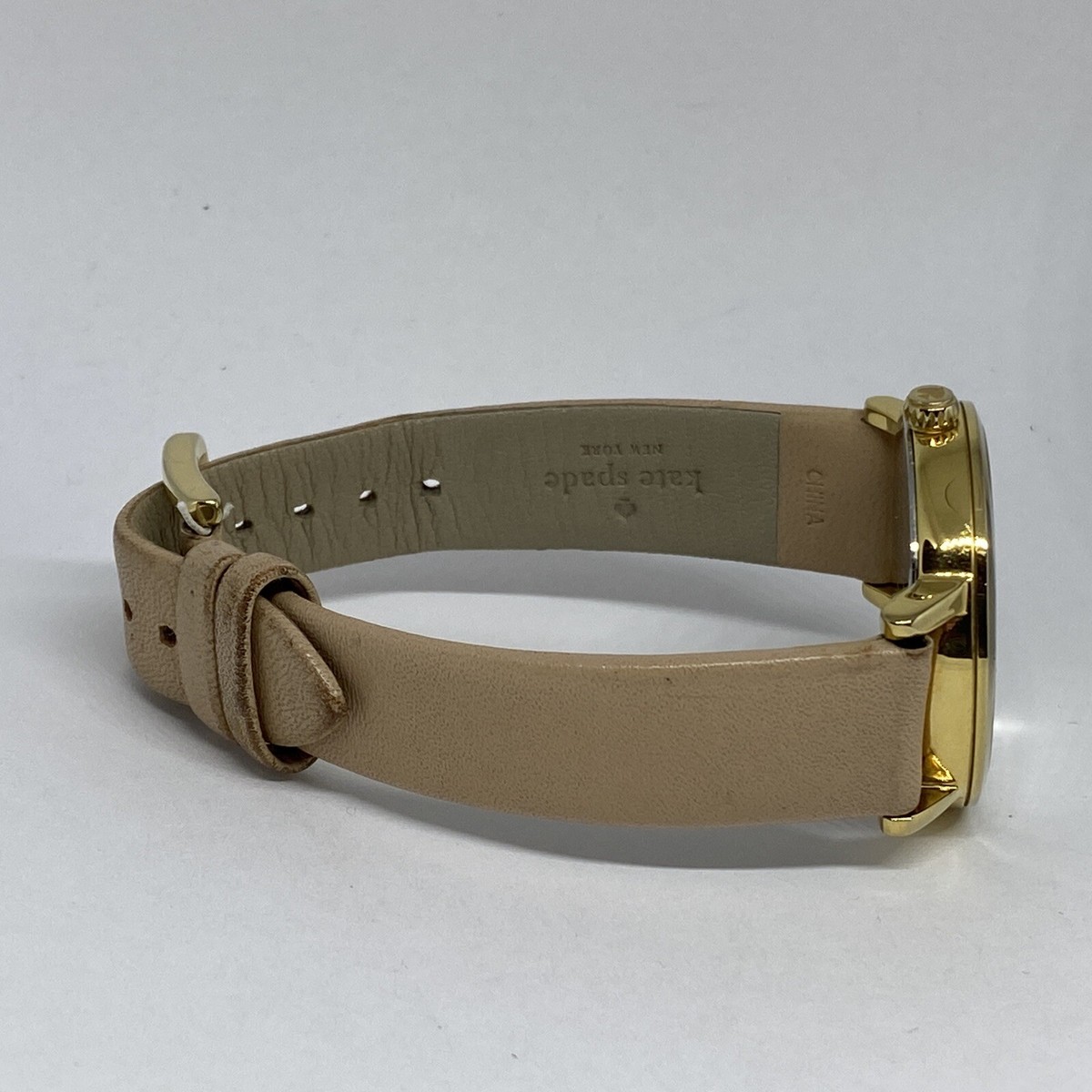 Kate Spade New York Metro Women Beige Leather Analog Dial Wrist Watch New Batt Kate Spade New York Metro 0073 Women Beige Leather Analog  main image 2