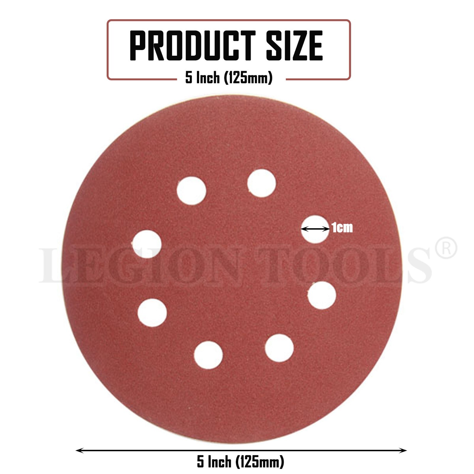 Sanding Discs 125mm 5" 8Hole 603000 Grit Orbital Sander Pads