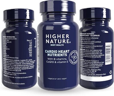 Higher Nature Cardio Herz Nährstoffe 120 Kapseln - 5er Pack