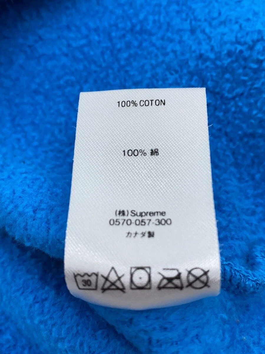 Felpa Supreme con cappuccio XL cotone blu tinta unita RN101837CA38135 usata