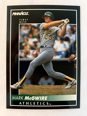 1992 Score Pinnacle #217 Mark McGwire Oakland Athletics NrMT+ FREE SHIPPING!