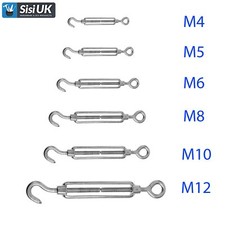 SMALL-LARGE M5/M6/M8/M10 TURNBUCKLES Wire Tensioner/Strainer Barrel Rigging