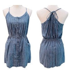 American Eagle Blue Striped Sleeveless Dress Size 6