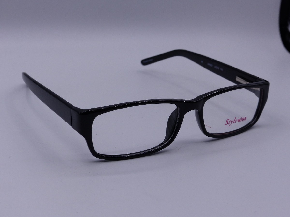 STYLEWISE EYEWEAR GLASSES BLACK FRAME NO CASE 53/16 SW223 140 EYE