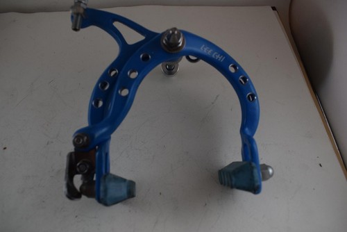 Lee Chi 1001 brake caliper set Οld school bmx cyan aluminium drilled 1980s Nos - Picture 8 of 10
