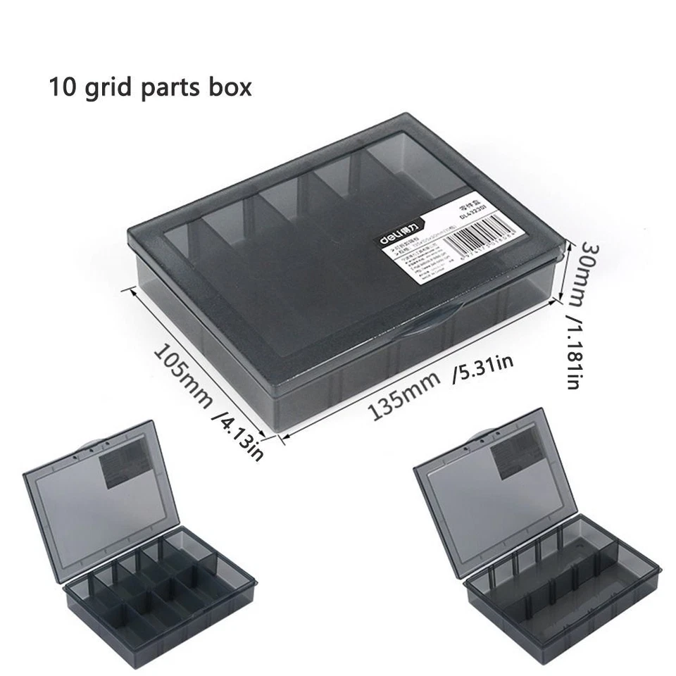 Screw Packaging Slots Component Case Organizer Box Tool Storage Box Parts Box - Image 3 of 4