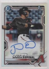 2021 Bowman Chrome Prospects Refractor 54/499 Jeferson Espinal #CPA-JE Auto 02d2