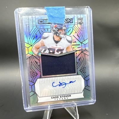 Panini 2024 Obsidian Cade Stover Rookie Texans Silver /99 Auto Jersey RJJ-CSR