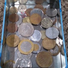 HUGE LOT Foreign Coins Pence, Lire, Australia, Russia, Hong Kong, Poland, x40pcs