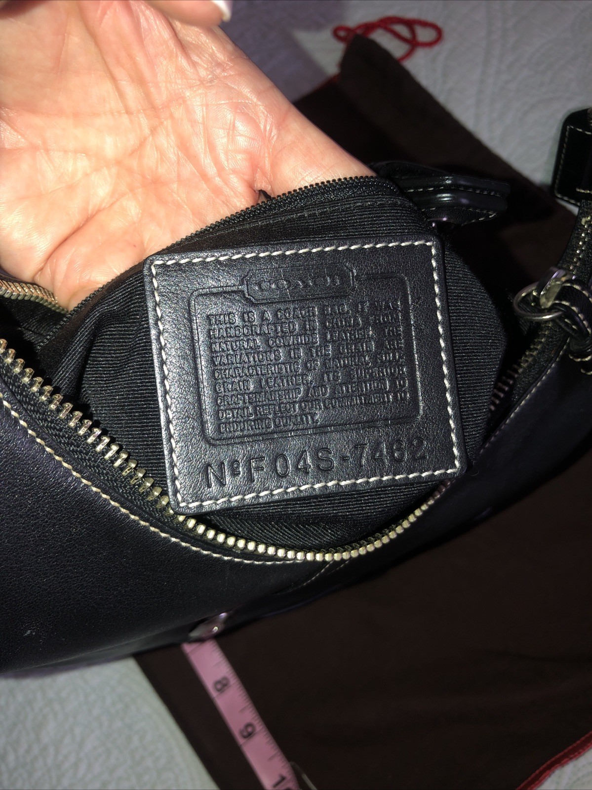 Coach Vintage Soho Hampton Black Pebbled Leather Shoulder Bag image 10
