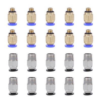  20 stücke PC4 M10 Gerade Pneumatische Verschraubung Push to Connect PC4