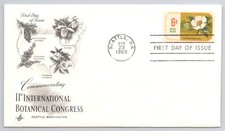 FDC Scott's #1379 6 Cent Franklin Tree Botanical Congress Aug 1969 Seattle
