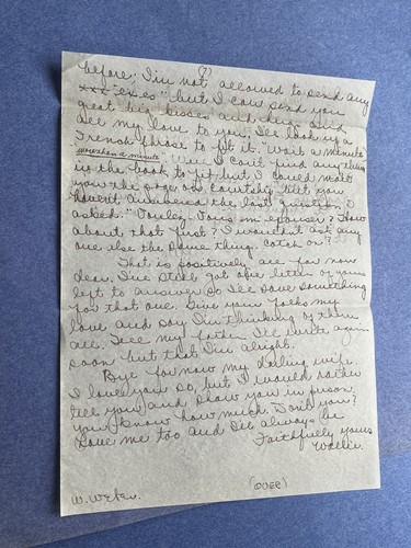 1943 USS SOLACE WWII CENSOR +LETTER NEW CALEDONIA 7pgs FIRE CHIEF ! - Picture 8 of 9