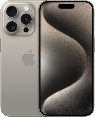 iPhone 15 Pro - 128GB - Titan Natur - 93% Batterie - XXL-SET - HERVORRAGEND