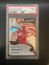 Reed Sheppard 2024-25 Revolution Signatures Rookie Auto #RS-EED Rockets PSA 9