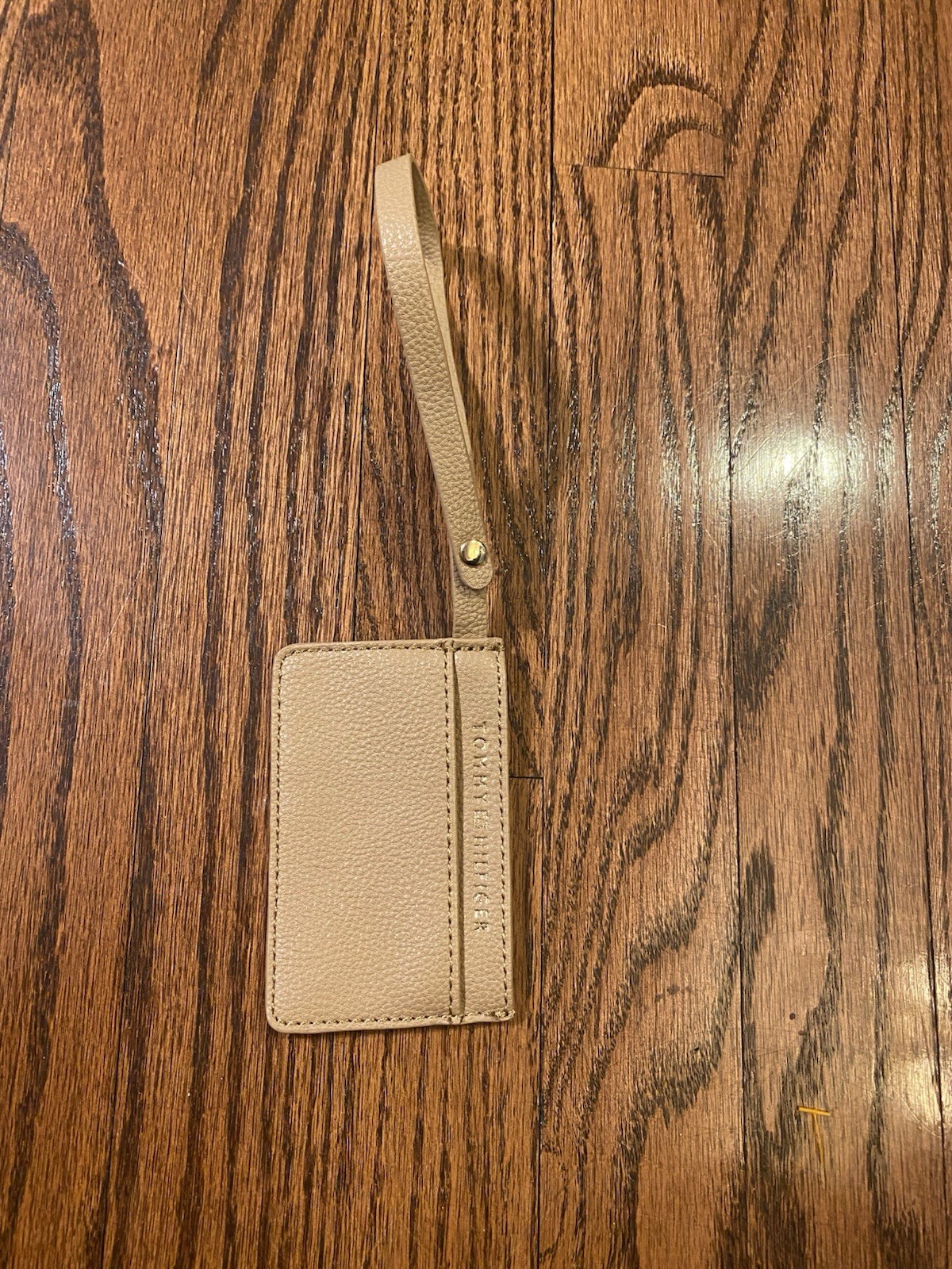 Tommy Hilfiger card Holder Wristlets Tan Color Mini Anywhere