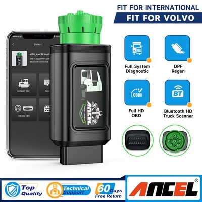 ANCEL HD120 All in One + Innovative Bluetooth Truck OBD2 Scanner Diagnostic Tool