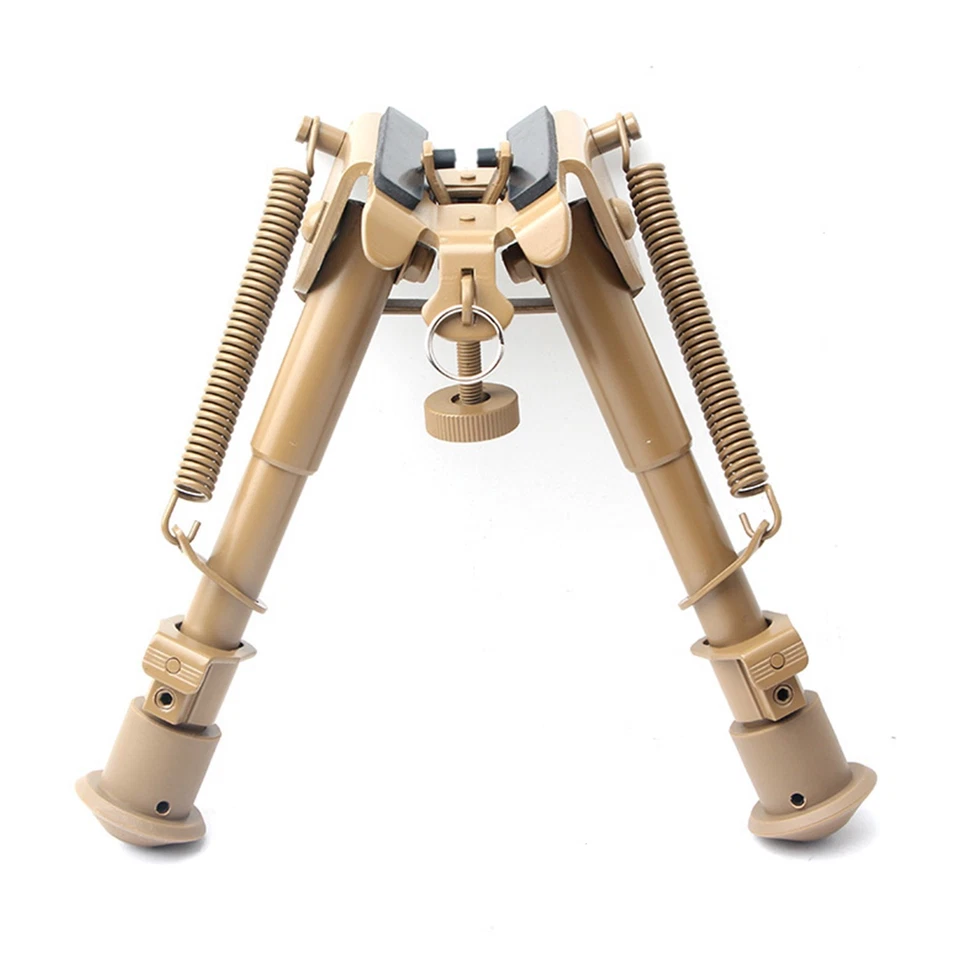 Rifle Bipod 6-9" Spring Return Swivel Stud W/ 20mm Picatinny Rail Mount Adapter - Image 3 of 4