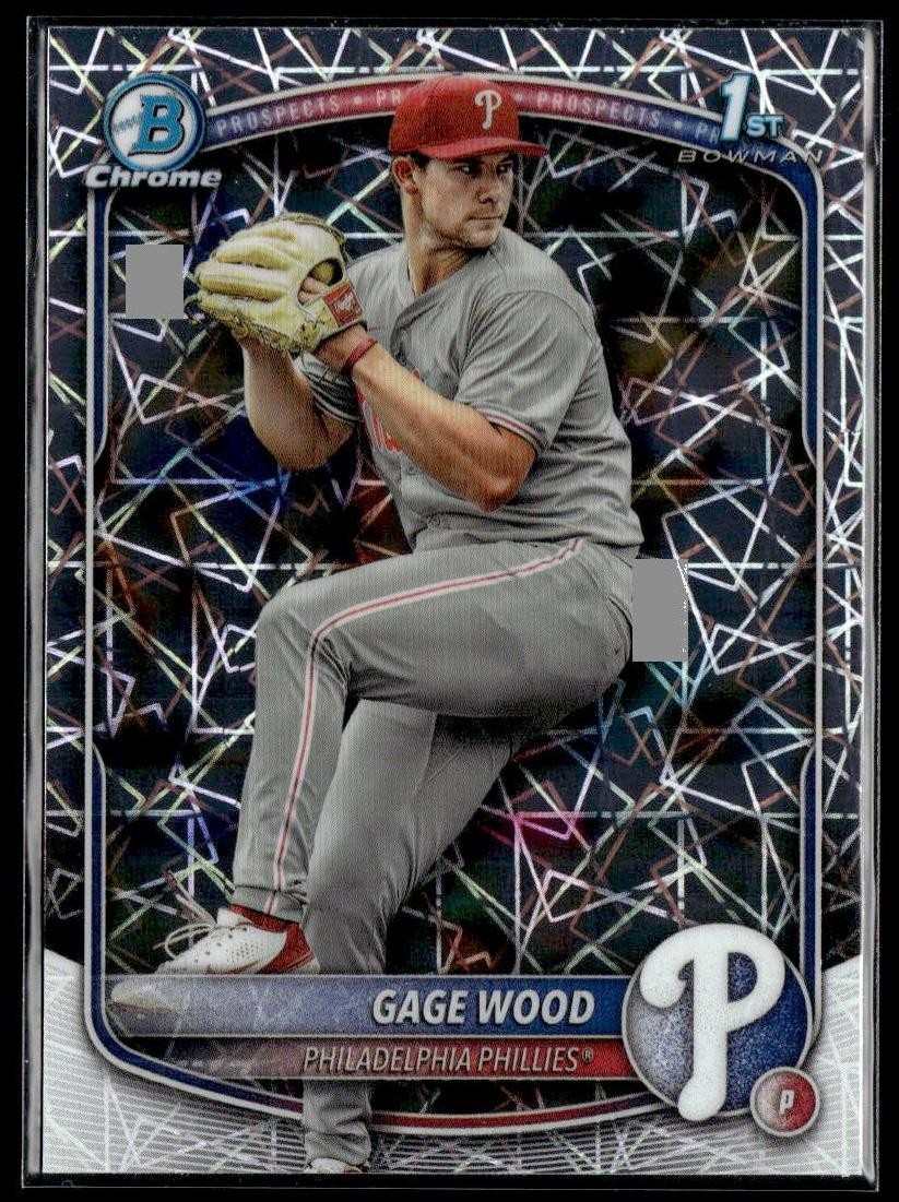 2025 Bowman Draft #BDC-4 Gage Wood Chrome Laser Refractor